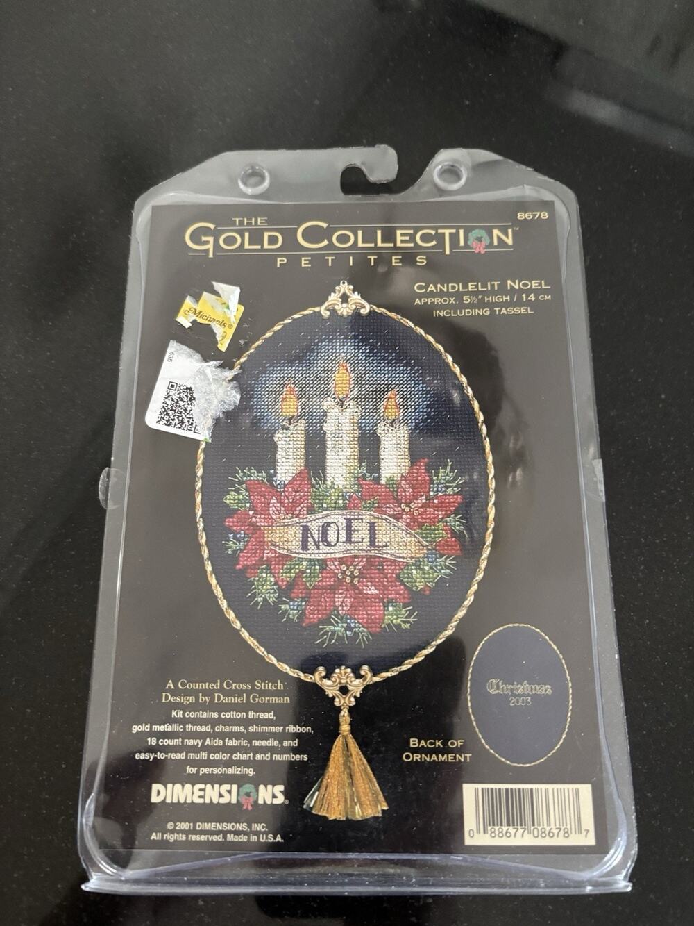 Cross Stitch Dimensions Gold Collection Petites Kit Candlelit Noel Christmas VTG